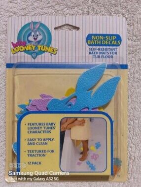 Vintage Looney tunes baby non slip bath decals